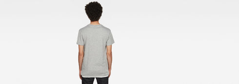G-STAR PLACED GRAPHIC T-SHIRT | GREY